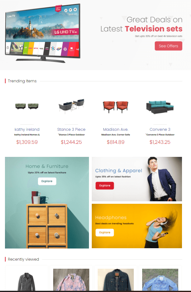 Product Shopping Website 1