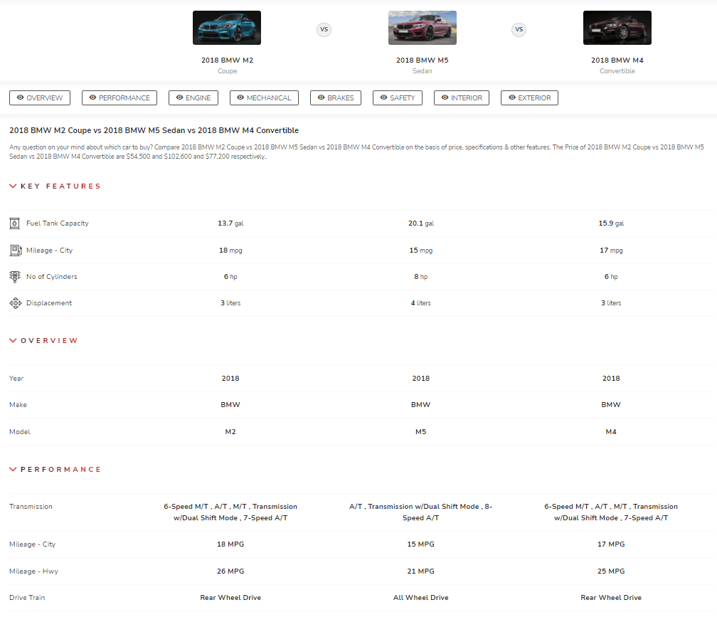 Product Compare Site 3