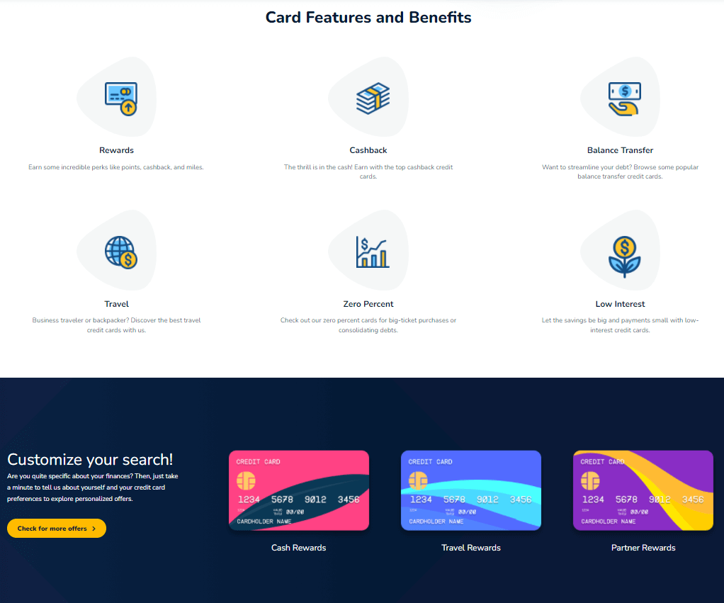 Credit Card Compare Site