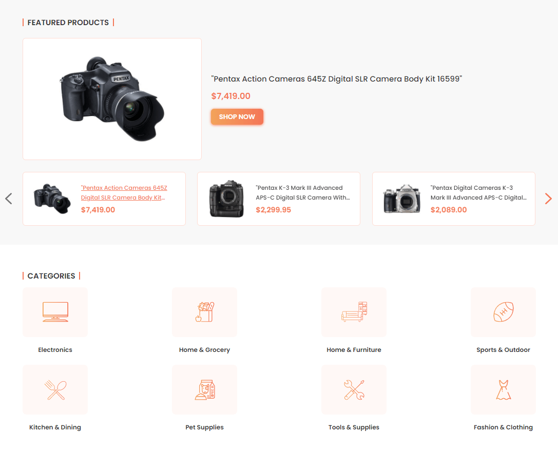 Shopping Website 4